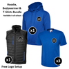 Bodywarmer, Hoodie & T-Shirts Bundle Inc Logo - 5 Items