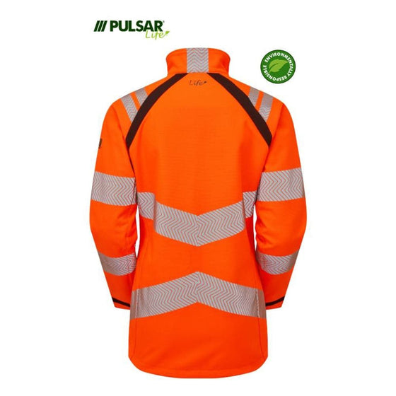 PULSAR® LIFE LFE966 GRS Women's Waterproof Hi-Vis Softshell Jacket Orange - Premium HI-VIS JACKETS & COATS from Pulsar - Just £105.24! Shop now at Workwear Nation Ltd