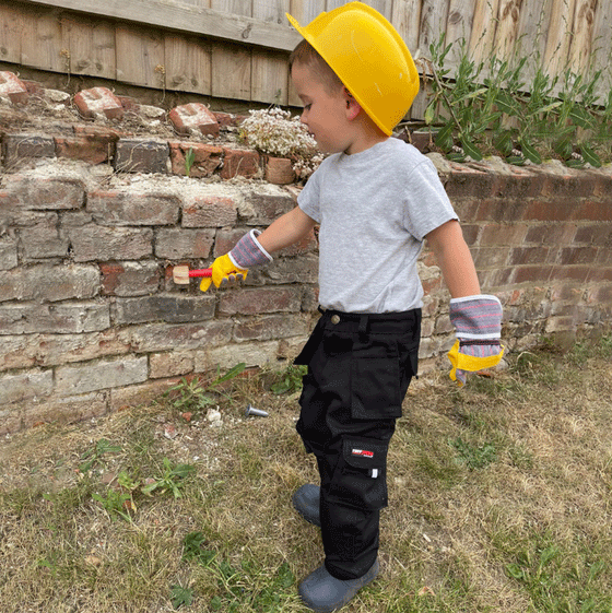 TuffStuff 711J Junior Pro Kneepad Work Trousers GREY / 9-10