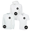 Uneek Hoodie, Sweatshirt & Polo Shirts Bundle Inc Logo - 5 Items