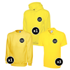 Uneek Hoodie, Sweatshirt & Polo Shirts Bundle Inc Logo - 5 Items