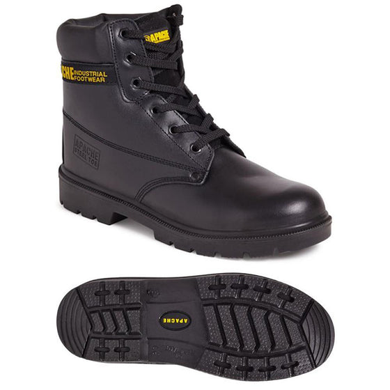 Apache AP300 Leather Workwear Work Shoe Boot Steel Toe Cap Only Buy Now at Workwear Nation!