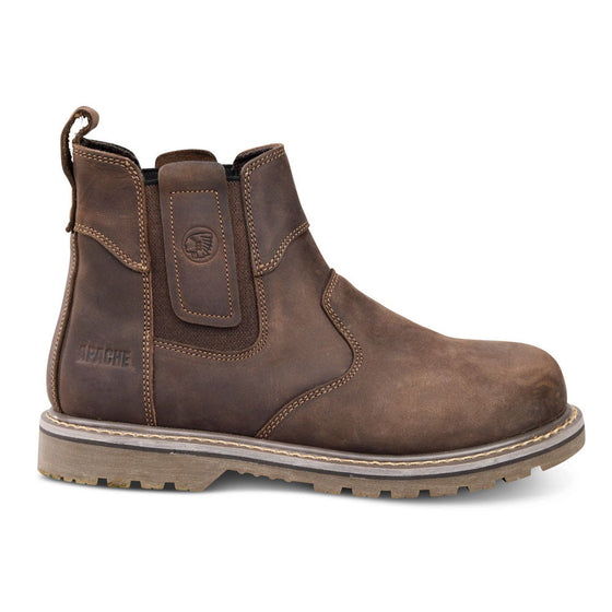 Apache Crater Brown Crazy Horse Leather Dealer Work Boot Only Buy Now at Workwear Nation!