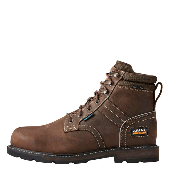 Ariat P13621 Groundbreaker 6" Lace Steel Toe Waterproof Work Boot Only Buy Now at Workwear Nation!