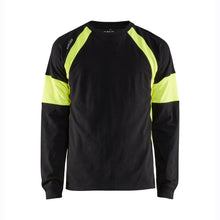  Blaklader 3520 Long Sleeved T-Shirt with Hi-Vis Panels Only Buy Now at Workwear Nation!
