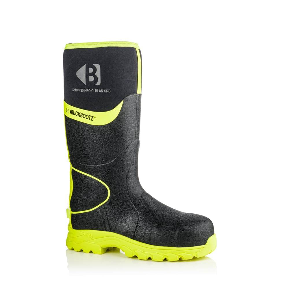 【PORTERNA】Dozen buckle rain boots Buckbootz BBZ9000 Neoprene Rubber Safety Wellington Boots