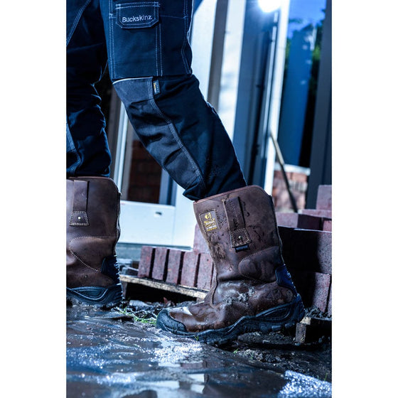 Buckler BSH010 S3 HRO SRC WRU Brown Safety Rigger Boot Only Buy Now at Workwear Nation!