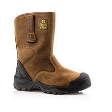  Buckler BSH010 S3 HRO SRC WRU Brown Safety Rigger Boot Only Buy Now at Workwear Nation!