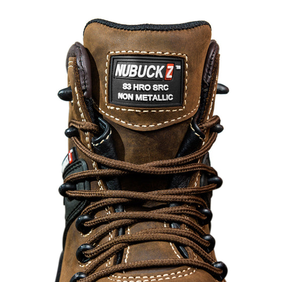 Buckler NKZ102BR S3 HRO SRC WRU Brown Safety Lace Boot Only Buy Now at Workwear Nation!