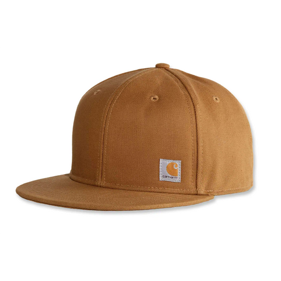 Carhartt 101604 Firm Duck Flat Brim Snapback Baseball Cap Only Buy Now at Workwear Nation!