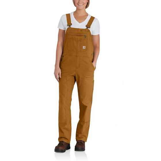 Carhartt 102438 Rugged Flex Loose Fit Canvas Bib Overall Only Buy Now at Workwear Nation!