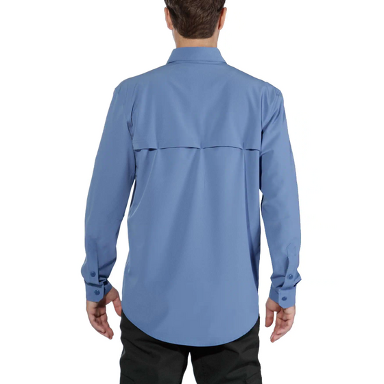 Carhartt Force Extremes Angler Long Sleeve Shirt Blue M