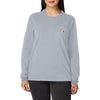 Carhartt 103244 Womens Heavyweight Loose Fit Long Sleeve Pocket T-Shirt Only Buy Now at Workwear Nation!