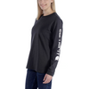 Carhartt 103401 Womens Loose Fit Heavyweight Long Sleeve Graphic T-Shirt Only Buy Now at Workwear Nation!
