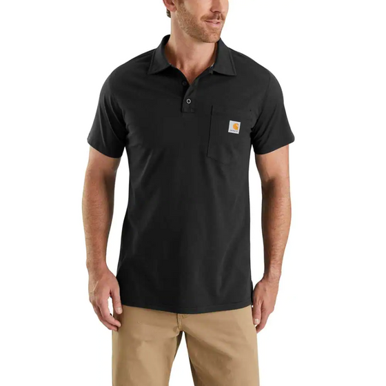 Carhartt 103569 Force Relaxed Fit Midweight Short Sleeve Pocket Polo Only Buy Now at Workwear Nation!