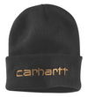 Carhartt 104068 Knitted Insulated Logo Graphic Cuffed Beanie Hat Only Buy Now at Workwear Nation!