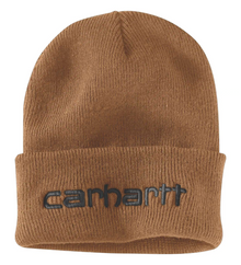  Carhartt 104068 Knitted Insulated Logo Graphic Cuffed Beanie Hat Only Buy Now at Workwear Nation!