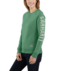  Carhartt 104410 Relaxed Fit Midweight Crew Neck Logo Sweatshirt Fleece Only Buy Now at Workwear Nation!
