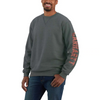 Carhartt 104904 Loose Fit Midweight Crewneck Sleeve Graphic Sweatshirt Only Buy Now at Workwear Nation!