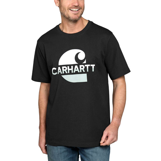 Carhartt 105908 Relaxed Fit Heavyweight Short Sleeve C Graphic T-Shirt Only Buy Now at Workwear Nation!