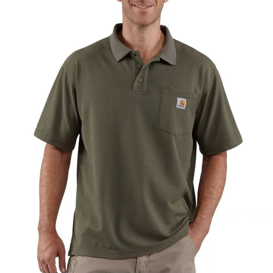 Carhartt K570 Loose Fit Midweight Short Sleeve Pocket Polo T-Shirt Only Buy Now at Workwear Nation!