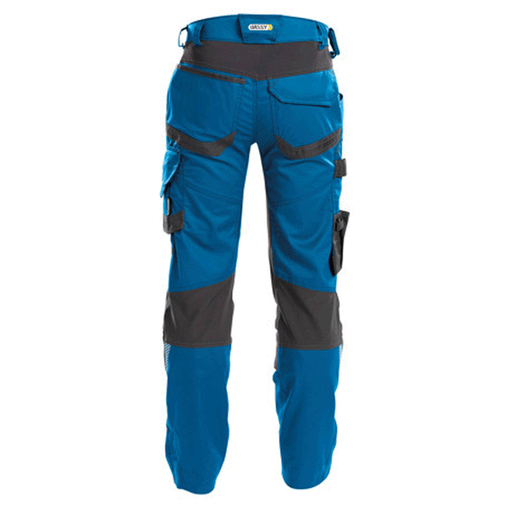 DASSY Dynax 200980 Stretch Kneepad Work Trousers Azure Blue Only Buy Now at Workwear Nation!
