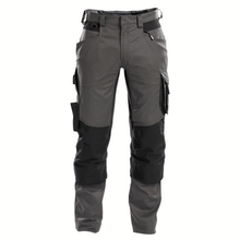  DASSY Dynax 200980 Stretch Kneepad Work Trousers Grey/Black Only Buy Now at Workwear Nation!