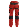 DASSY Dynax 200980 Stretch Kneepad Work Trousers Red/Black Only Buy Now at Workwear Nation!
