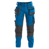 DASSY Flux 200975 Stretch Holster Pocket Kneepad Work Trousers Azure Blue Only Buy Now at Workwear Nation!
