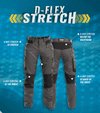 DASSY Helix 200973 Stretch Work Trousers Azure Blue Only Buy Now at Workwear Nation!