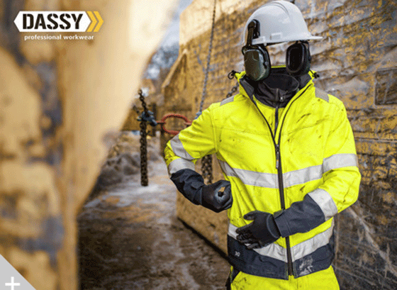 DASSY Malaga 300329 Hi-Vis Softshell Work Jacket Various Colours Only Buy Now at Workwear Nation!