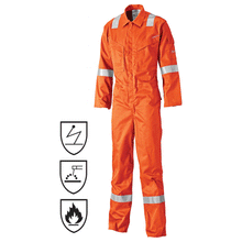  Dickies FR5404 Pyrovatex Antistatic Flame Retardant Coverall Orange Only Buy Now at Workwear Nation!