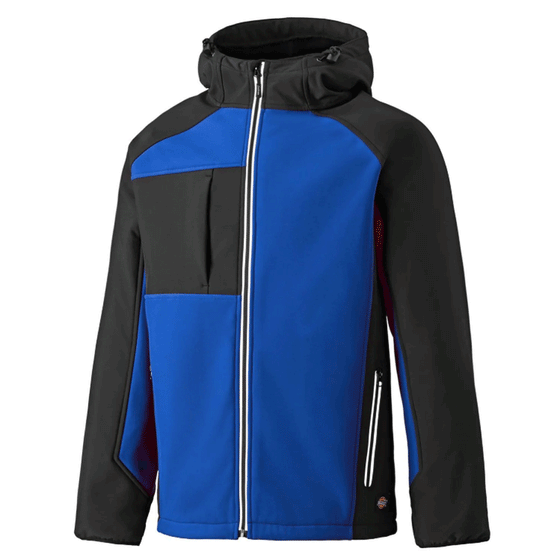 Dickies JW7023 Two Tone Hooded Water Resistant Softshell Jacket Various Colours Only Buy Now at Workwear Nation!