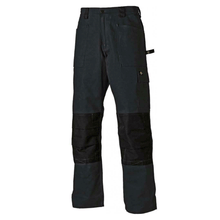  Dickies WD4930 Grafter Duo Tone Cordura Knee Pad Work Trousers Black Only Buy Now at Workwear Nation!