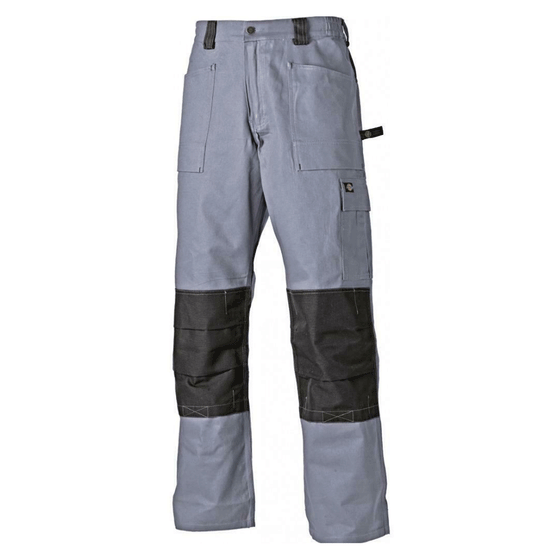 Dickies WD4930 Grafter Duo Tone Cordura Knee Pad Work Trousers Grey Only Buy Now at Workwear Nation!