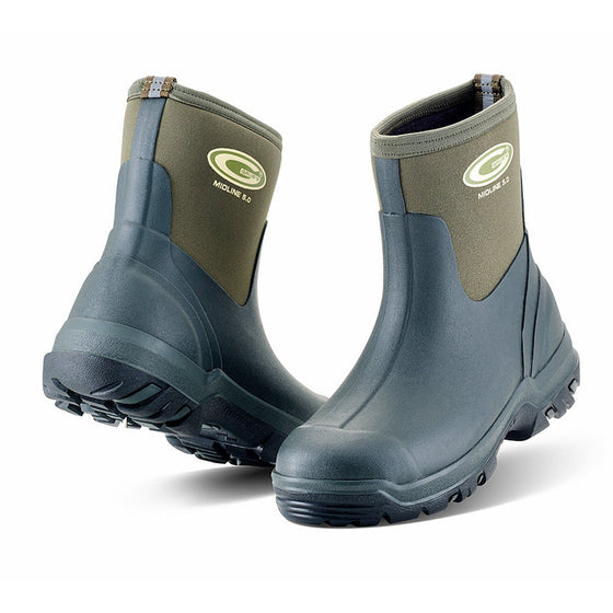 Grubs MIDLINE 5.0™ Short Wellington Neoprene Boot Insulated Thermal Waterproof Only Buy Now at Workwear Nation!