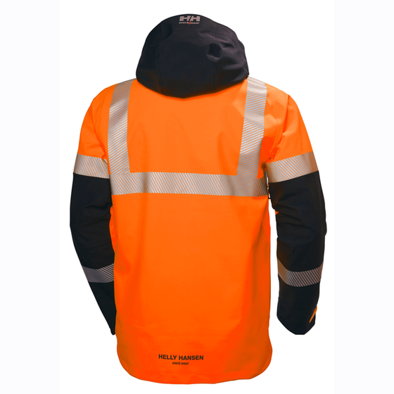 Helly Hansen 71172 ICU Hi-Vis 3 Layer Waterproof Shell Jacket Only Buy Now at Workwear Nation!