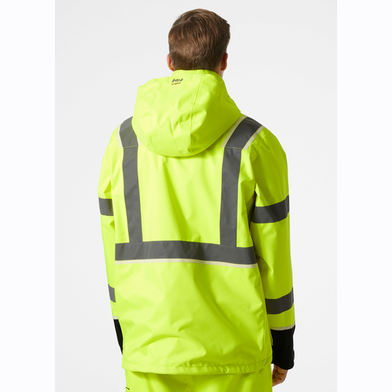 Helly Hansen 71185 UC-ME Shell Jacket Waterproof Hi-Vis Only Buy Now at Workwear Nation!