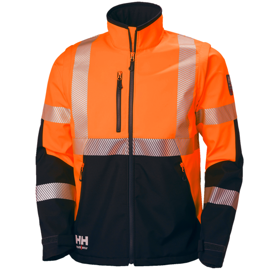 Helly Hansen 74272 ICU Hi-Vis Softshell Jacket Only Buy Now at Workwear Nation!
