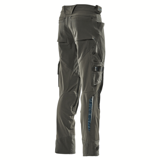 Mascot Adanced 17079 Water-Repellent Stretch Kneepad Work Trouser Grey Only Buy Now at Workwear Nation!