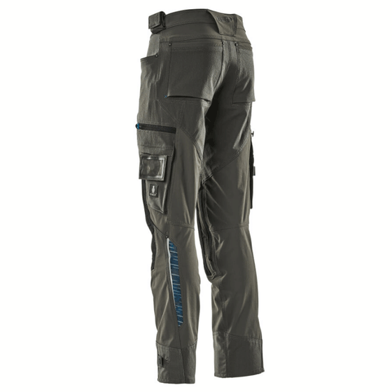Mascot Adanced 17079 Water-Repellent Stretch Kneepad Work Trouser Grey Only Buy Now at Workwear Nation!
