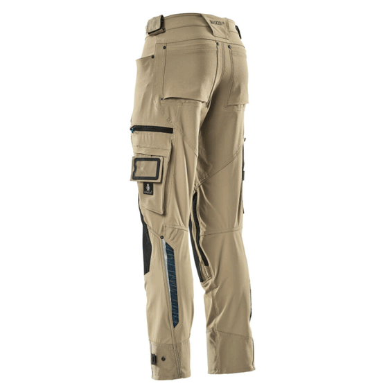 Mascot Adanced 17079 Water-Repellent Stretch Kneepad Work Trouser Khaki Only Buy Now at Workwear Nation!