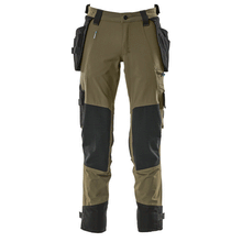  Mascot Advanced 17031 Water-Repellent Stretch Holster Pocket Work Trouser Moss Green Only Buy Now at Workwear Nation!
