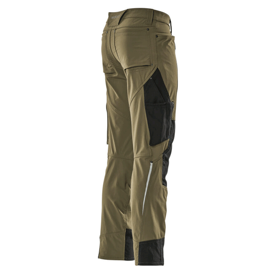 Mascot Advanced 17179 Ultimate Stretch Kneepad Work Trousers Moss Green Only Buy Now at Workwear Nation!