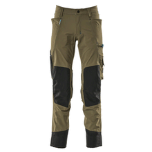  Mascot Advanced 17179 Ultimate Stretch Kneepad Work Trousers Moss Green Only Buy Now at Workwear Nation!