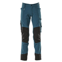 Mascot Advanced 17179 Ultimate Stretch Kneepad Work Trousers Petrol Blue Only Buy Now at Workwear Nation!