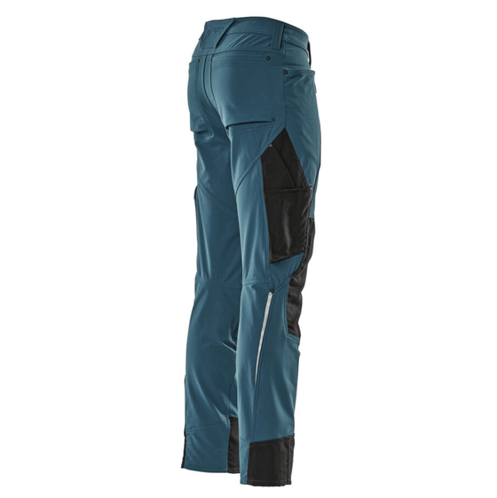 Mascot Advanced 17179 Ultimate Stretch Kneepad Work Trousers Petrol Blue Only Buy Now at Workwear Nation!