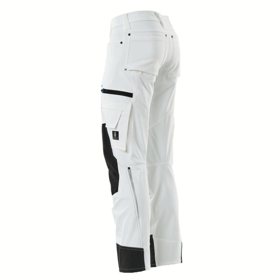 Mascot Advanced 17179 Ultimate Stretch Kneepad Work Trousers White Only Buy Now at Workwear Nation!