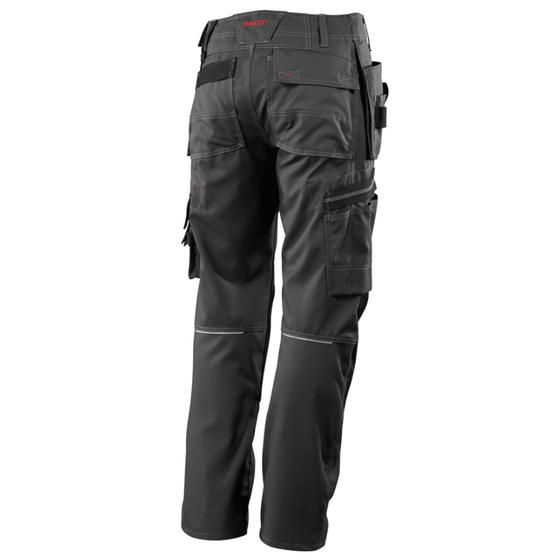 Mascot Lindos 07379 Kneepad Holster Pocket Work Trousers Grey Only Buy Now at Workwear Nation!