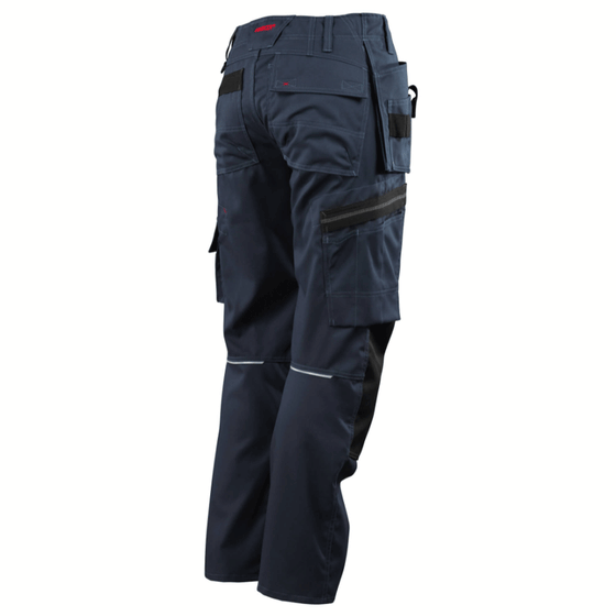 Mascot Lindos 07379 Kneepad Holster Pocket Work Trousers Navy Blue Only Buy Now at Workwear Nation!
